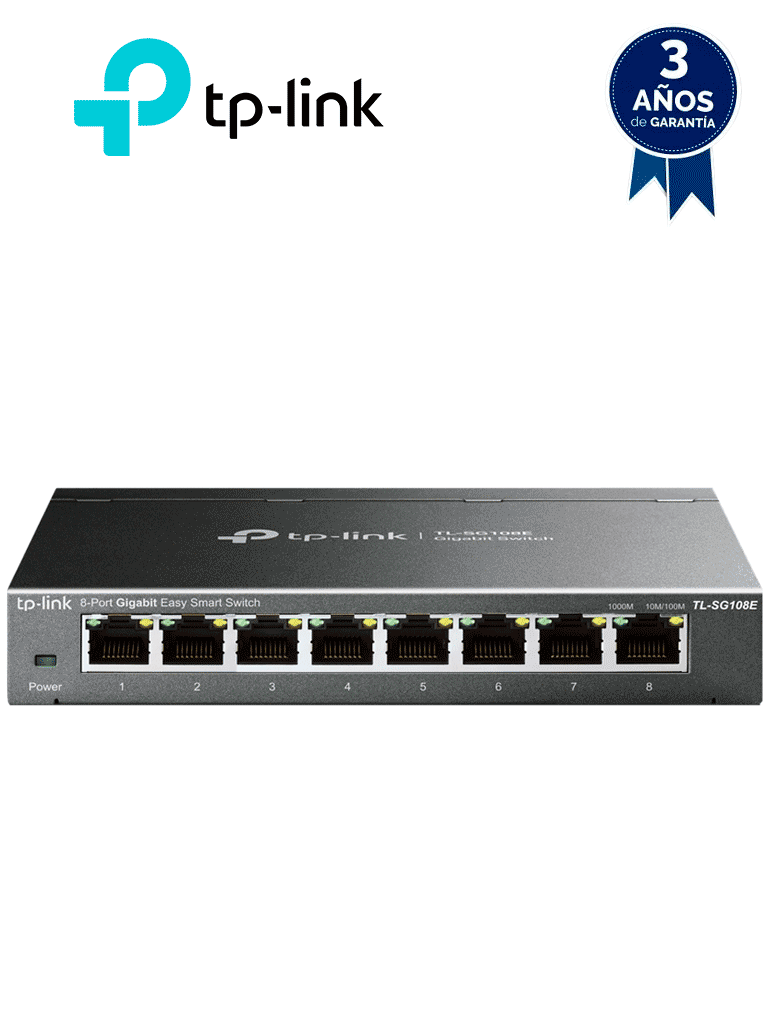 Imagen de TP-LINK - TL-SG108E - Switch Easy Smart de 8 puertos Gigabit