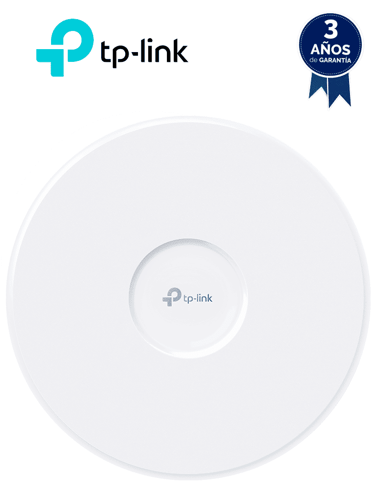 Imagen de TP-LINK EAP773 - Punto de accesso WIFI 7, Tribanda 5760 Mbps (6 GHz) + 4320 Mbps (5 GHz) + 574 Mbps (2,4 GHz) , 1 puerto RJ45 de 10G , Ancho de banda de 360 Mhz.