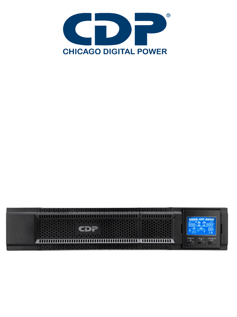 Imagen de CDP UPO11-2RT AX - UPS Online / 2000VA / 2000W / 8 Terminales de salida / 4 Terminales programables / Pantalla LCD / 5min a plena carga /