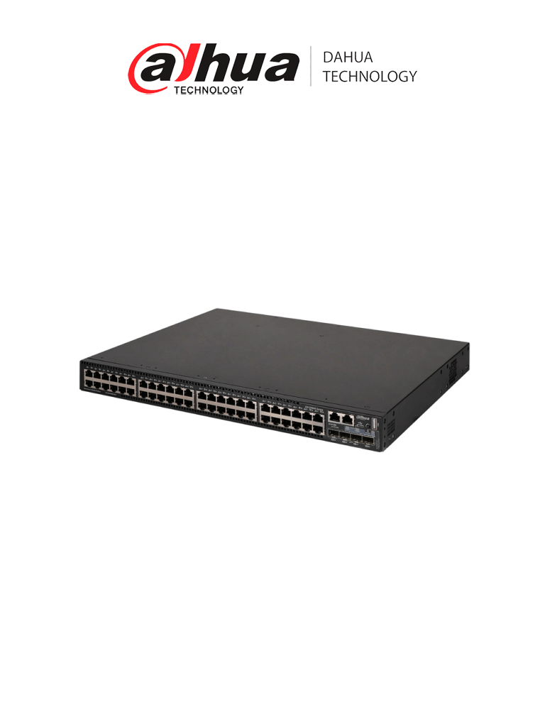 Imagen de DAHUA S560048GT4XF- Switch de Nivel Enterprise/ 48 Puertos Gigabit/ Administrable Capa 3/4 Puertos para Fibra/ Soporta VLAN