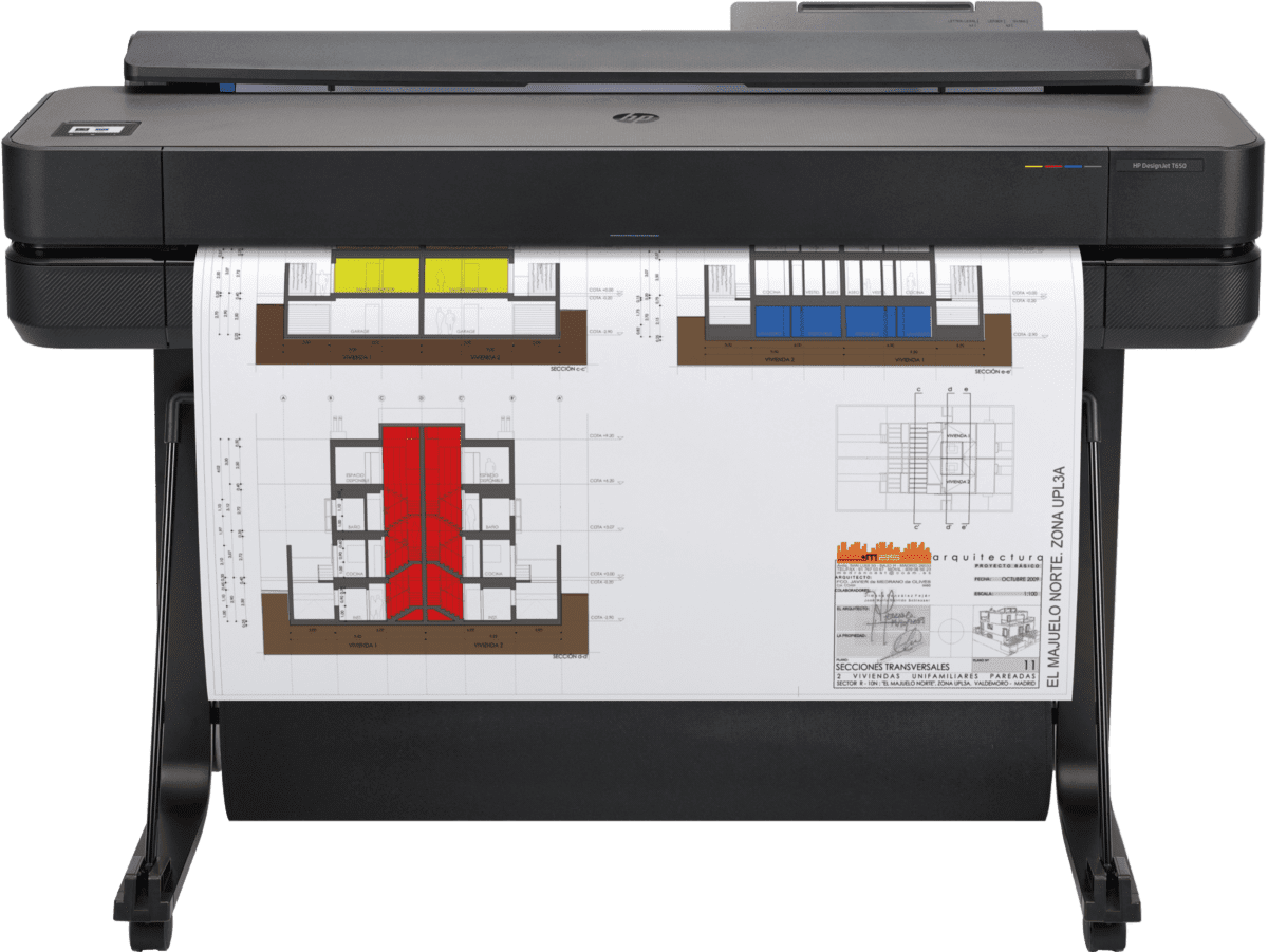 Imagen de HP DesignJet T650 de 36 pulgadas (5HB10D)